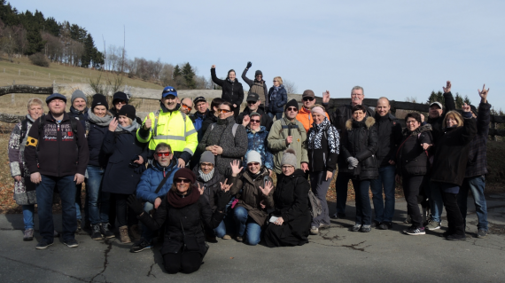 Gruppenfoto des Landesverbandes der Taubblinden in Winterberg